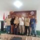 Panitia Musda IJTI Sumut bersama kandidat calon ketua, poto bersama dengan Ketua IJTI Demisioner, Budiman Amin Tanjung. (Poto : Sholeh Pelka)