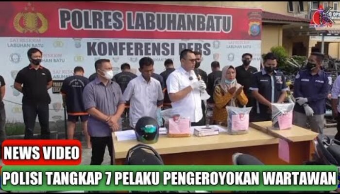 Polres Labuhanbatu Tangkap 7 Tersangka Pengeroyokan Wartawan