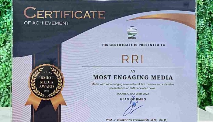 LPP RRI Raih Penghargaan Most Engaging Media