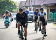 Sambil Gowes, Kapolres Labuhanbatu Pantau Kamtibmas