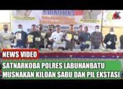 Polres Labuhanbatu Rebus 24 Kg Sabu dan Ribuan Pil Ekstasi