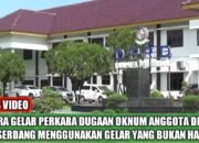 Terkait Titel Oknum DPRD Deli Serdang, Polda Sumut Segera Gelar Perkara