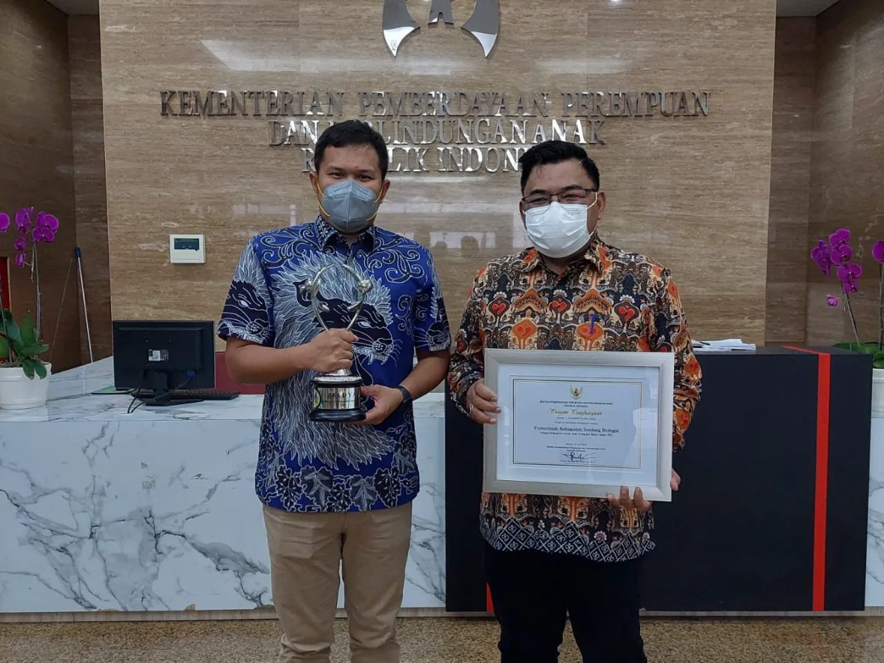 Sergai Terima Penghargaan KLA dari Kementerian PPPA