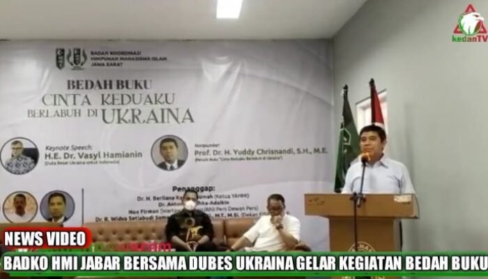 Badko HMI Jabar Bersama Duta Besar Ukraina Gelar Bedah Buku ‘Cinta Keduaku Berlabuh di Ukraina’