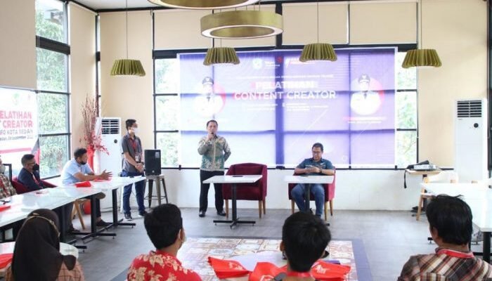 Dinas Kominfo Medan Datangkan Noe Row Latih Remaja Medan Buat Konten Kreatif