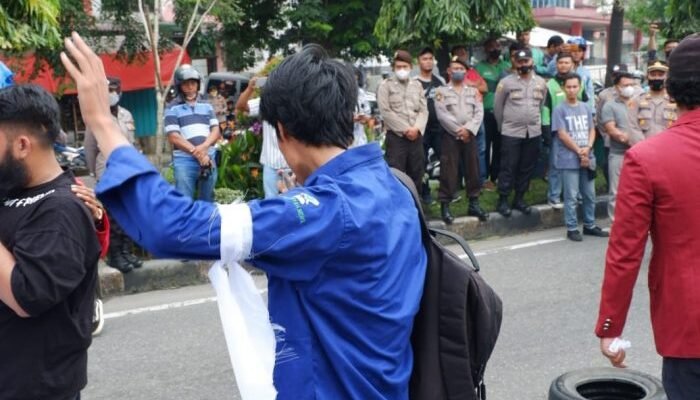 GERAM Binjai Gelar Aksi Damai Menolak Kenaikan Harga BBM 