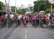 Sambut HUT ke-77 TNI, Korem 022/PT Gelar Gowes dan Bansos Kepada Masyarakat di Nagori Bandar Selamat