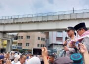 Aksi Akbar Tuntut Turunkan Harga BBM di Bundaran Masjid Agung Palembang Dihentikan