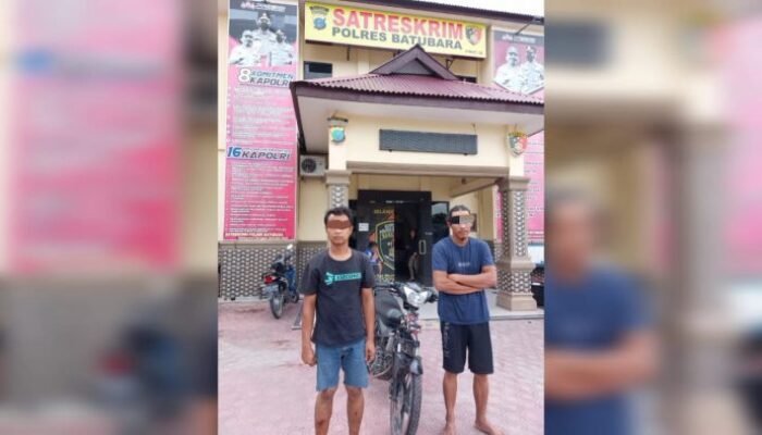 Nyantai Bergaya Satpam Lonsum, Maling Motor Tetangga di Lima Puluh Ditangkap Polisi