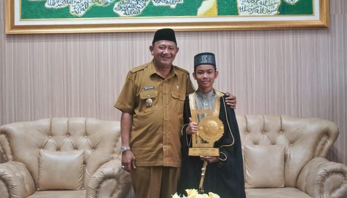 Ini Harapan Plt Bupati Langkat kepada Zahran Auzan Juara II MHQ Internasional&nbsp;