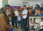 Usai Do’a Bersama Ratusan Warga Dampingi Kamaluddin Daftar Cakades Empat Negeri
