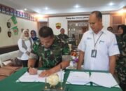 Korem 023/KS Tandatangani MoU Pembayan Tunkin dengan BRI Sibolga