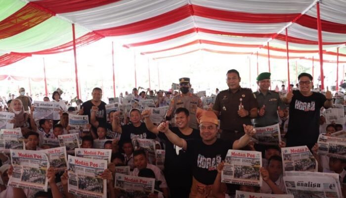 Pemkab Sergai-SPS Sumut Gelar Kampanye Gemar Baca Koran Milenial&nbsp;
