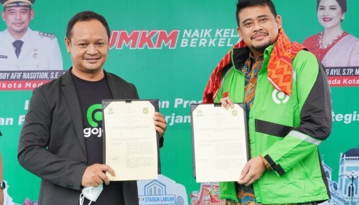 Pemko Medan & Gojek Tandatangani MoU, Bobby Nasution: Tahun Depan Plaza UMKM Dibangun