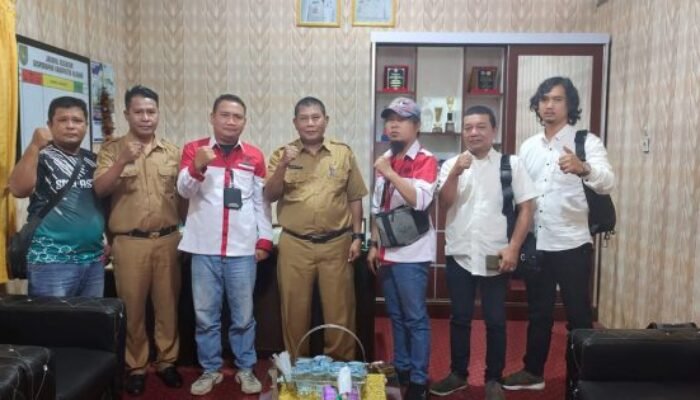 Pengurus SMSI Astab Berkunjung ke Disporabudpar Asahan