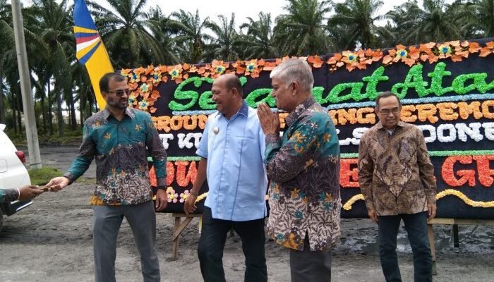 Plt Bupati Langkat Hadiri Peletakan Batu Pertama Pembangunan BioCNG