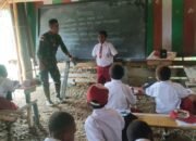 Satgas Yonif 126/KC Berikan Wawasan Kebangsaan di SD Inpres Fafinimbo