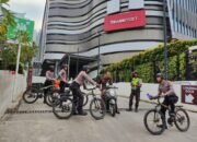 Ciptakan Kondusifitas, Sat Samapta Polrestabes Medan Patroli Bersepeda