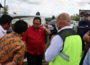 Tinjau Lapangan, Baskami Inventarisasi Masalah Proyek Peningkatan Jalan Provinsi Tanah Karo