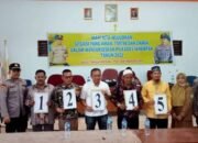 Penetapan dan Pencabutan Nomor Urut Cakades Tanah Merah Aman dan Lancar