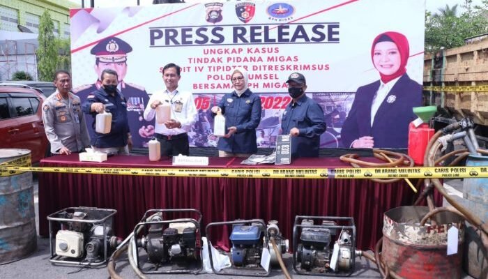 Polda Sumsel Ringkus Pelaku Penyalahgunaan BBM Bersubsidi 