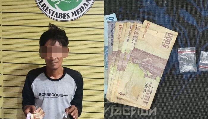Polrestabes Medan Bekuk Pengedar Sabu di Jalan Masjid Taufik 