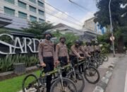 Sat Samapta Polrestabes Medan Patroli Bersepeda Sasar Objek Vital Kota Medan