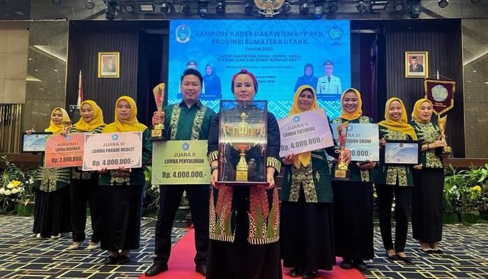 Sergai Juara Umum Jambore Kader Dasawisma TP-PKK Sumut 2022