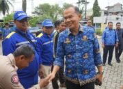 Plh Bupati Hadiri Peluncuran Lumbung Penanggulangan Bencana Kemensos di Langkat