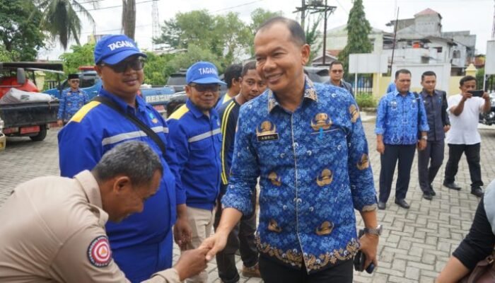 Plh Bupati Hadiri Peluncuran Lumbung Penanggulangan Bencana Kemensos di Langkat