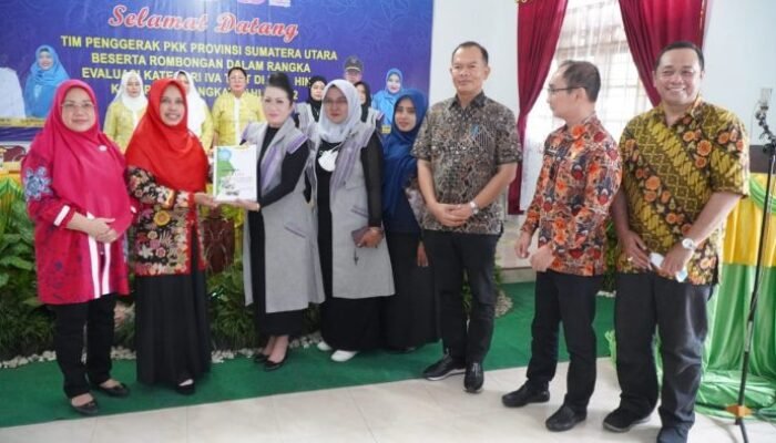 Plh Bupati Langkat Sambut Tim Evaluasi PKK Sumut di Kecamatan Hinai