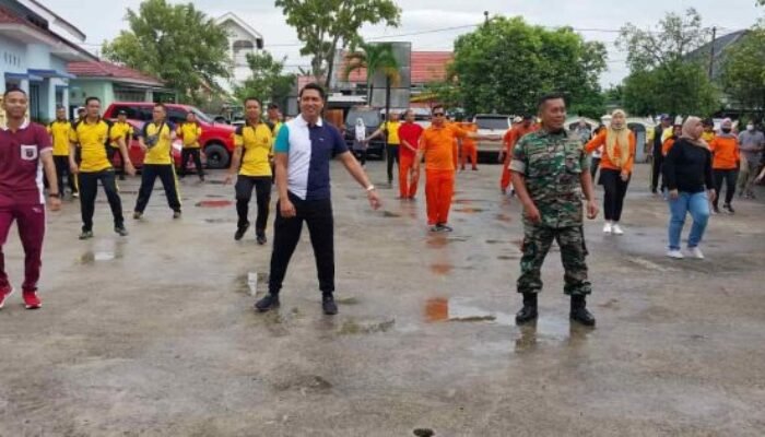 Gelar Senam Bersama 3 Pilar Kecamatan Kalidoni, Perkuat Silaturahmi dan Sinergitas