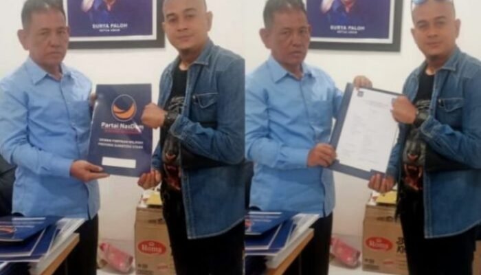 Ambil Formulir Bacaleg Nasdem, Aktivis Vokal Sumut Mulya Dharmawan Koto Siap Memperjuangkan Aspirasi Masyarakat