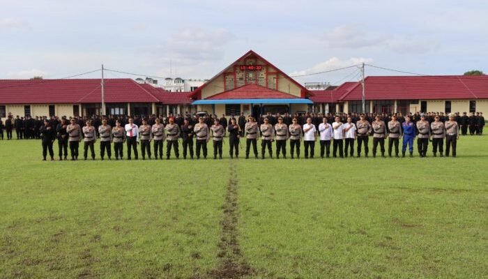 Polrestabes Medan Hadiri Upacara Pelepasan Satgas Ops Puri Agung 2022