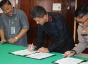 Kombes Pol Valentino Hadiri Perjanjian Kerjasama Aplikasi E-Berpadu