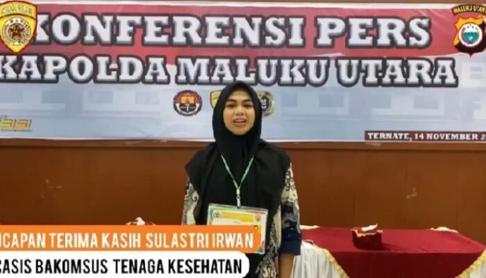 Casis Polwan Sulastri Berterima Kasih ke Kapolri dan Kapolda Maluku Utara