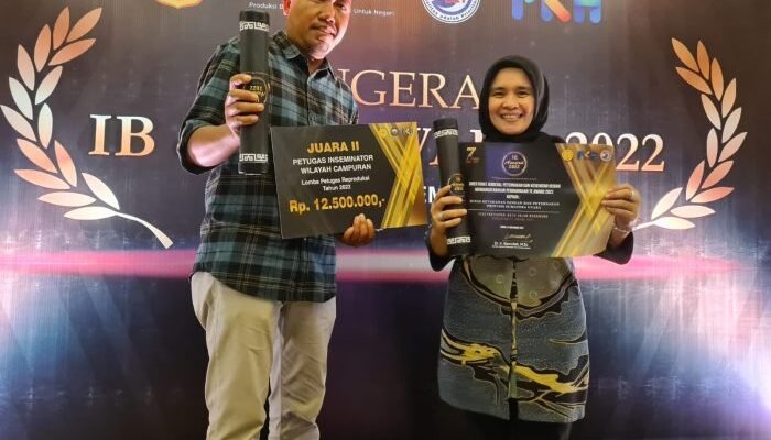 Petugas Inseminator Sergai Raih Juara II di Ajang Anugerah IB & TE Award