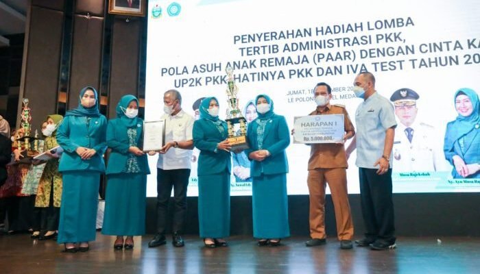 Mantap! TP PKK Sergai Raih Tiga Penghargaan Terbaik Tingkat Provinsi