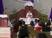 Kapolrestabes Medan Sampaikan Pesan Kamtibmas Hadiri Minggu Berkah di Gereja