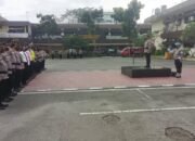 Wakapolrestabes Medan Pimpin Apel Pagi, Sampaikan Atensi Pimpinan