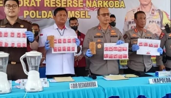 Ditresnarkoba Polda Sumsel Bongkar Jaringan Internasional, Temukan Narkoba Jenis Baru Berlogo Yaba