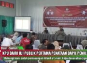 KPU Dairi Gelar Uji Publik Penataan Daerah Pemilihan Pemilu 2024 Mendatang