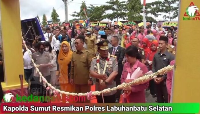Kapolda Sumut Resmikan Polres Labuhanbatu Selatan