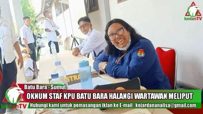 Saat Wartawan Meliput Seleksi POK Dihalangi Oknum Staf KPU Batu Bara.