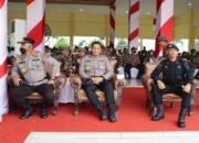 Wakapolrestabes Medan Hadiri Apel Gelar Pasukan dan Ceramah Umum Gubernur Sumut