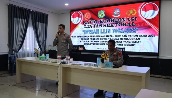 Polrestabes Medan Gelar Rakor Pengamanan Natal dan Tahun Baru 2023