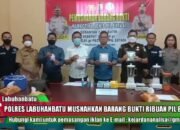 Polres Labuhanbatu Musnahkan Barang Bukti Ribuan Pil Ekstasi