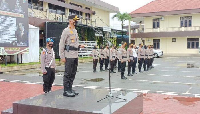 Kombes Pol Valentino Tekankan Kepada Anggota Cek Penjagaan Mako Polrestabes Medan