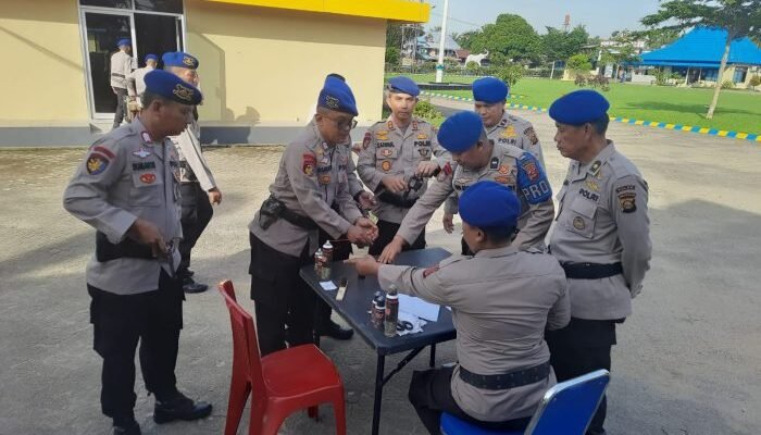 Polairud Polda Sumsel Gelar Pengecekan dan Pemeriksaan Berkala Senjata Api