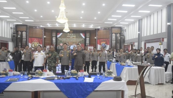Kombes Pol Valentino Hadiri Apel Sinergi di Mapolda Sumut 